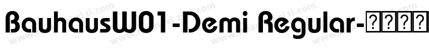 BauhausW01-Demi Regular字体转换